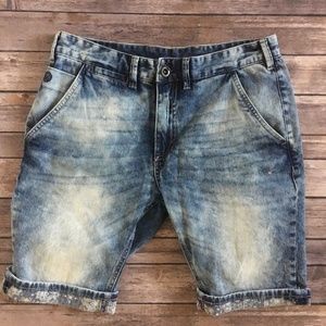 David Bitton Buffalo Dean -X Denim Acid Wash Short